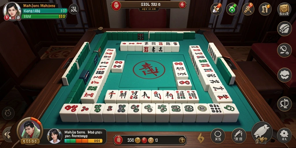 Screenshot gameplay 33L yang menampilkan fokus permainan Mahjong.