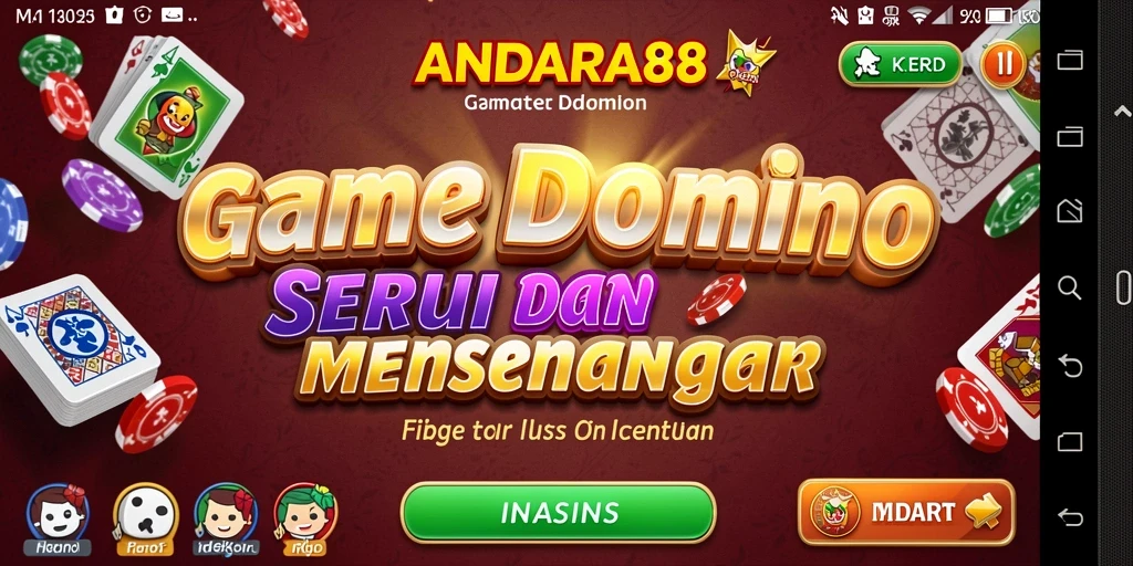 Tampilan gameplay yang menarik dalam <strong>ANDARA88</strong> saat bermain Domino.