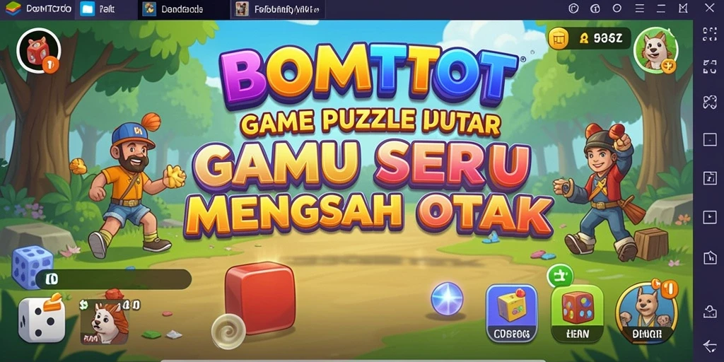 Tampilan gameplay menantang dari BOMTOTO dalam permainan Puzzle.