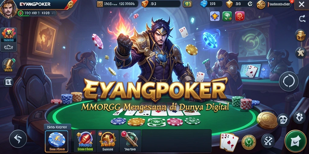 Tampilan gameplay EYANGPOKER yang seru dan interaktif.