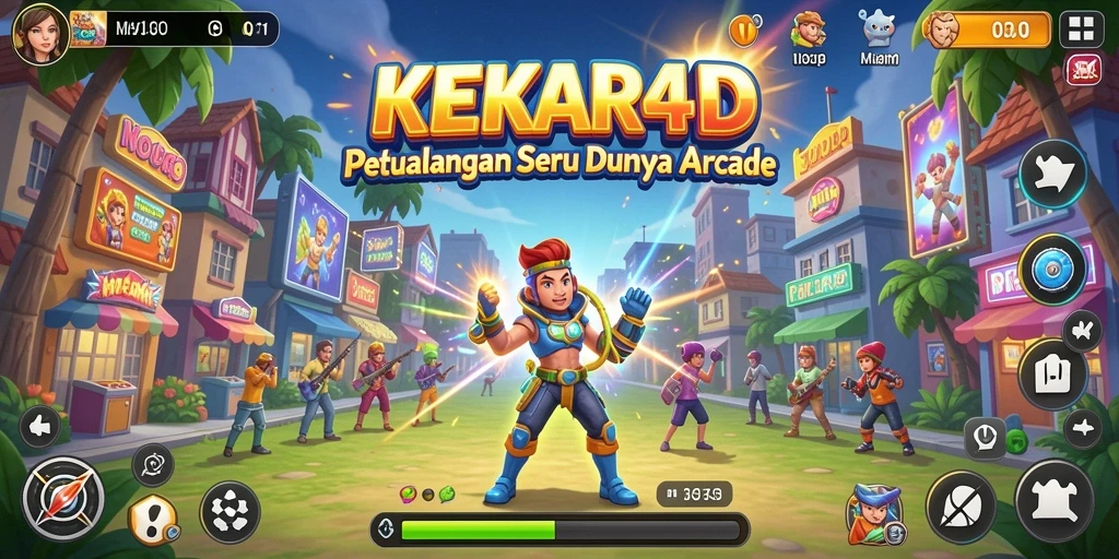 Tangkapan layar utama KEKAR4D menampilkan aksi gameplay yang seru.