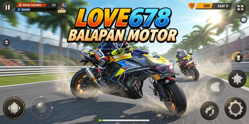 Gameplay balapan motor yang seru dan menantang di LOVE678.