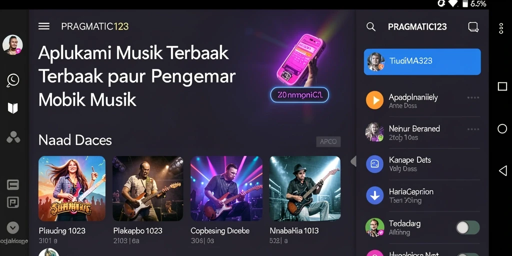 Tampilan utama gameplay PRAGMATIC123 yang penuh warna dan interaksi musik.