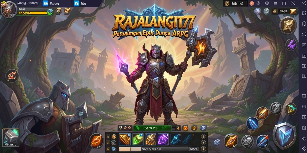 Tampilan gameplay ARPG yang mendebarkan di RAJALANGIT77.