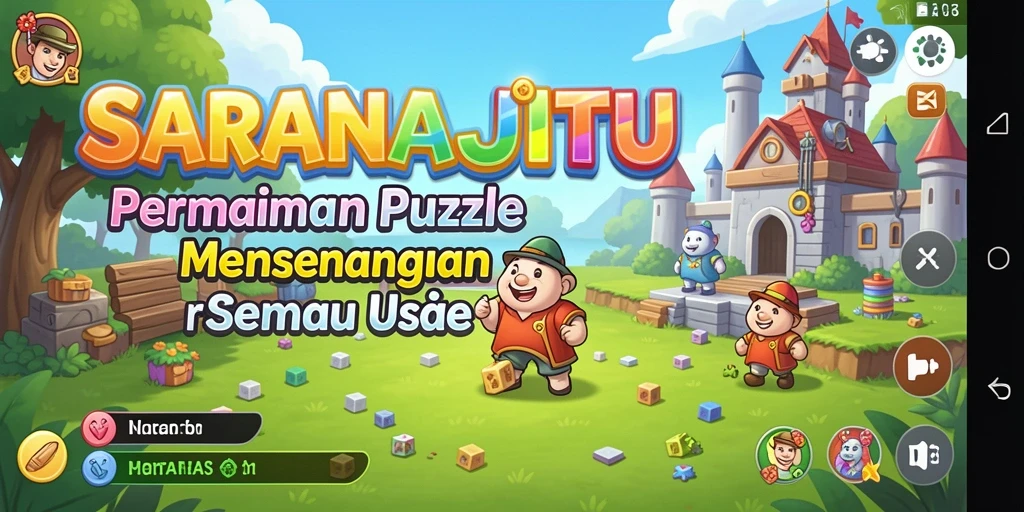 Tampilan gameplay SARANAJITU yang menarik dan penuh tantangan.